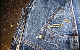 Заузить джинсы по заднему шву с восстановлением шва в Барановичах